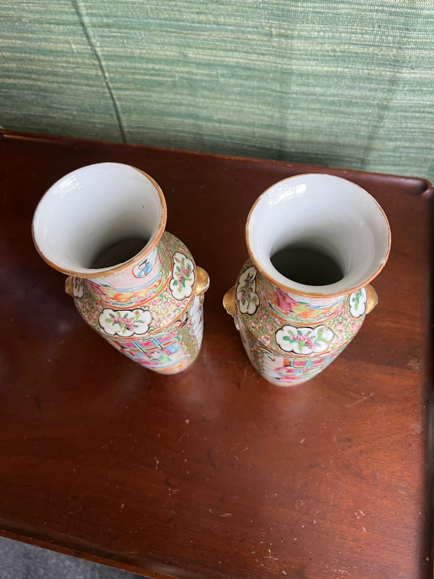 Chinese Rose Medallion Vases