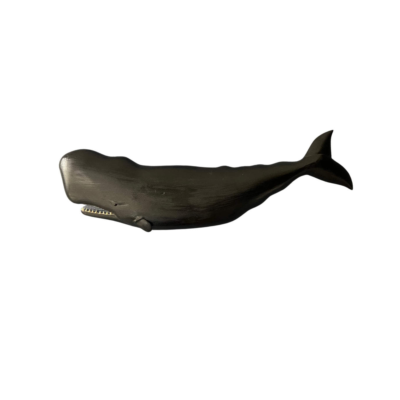 Hand carved wood whale