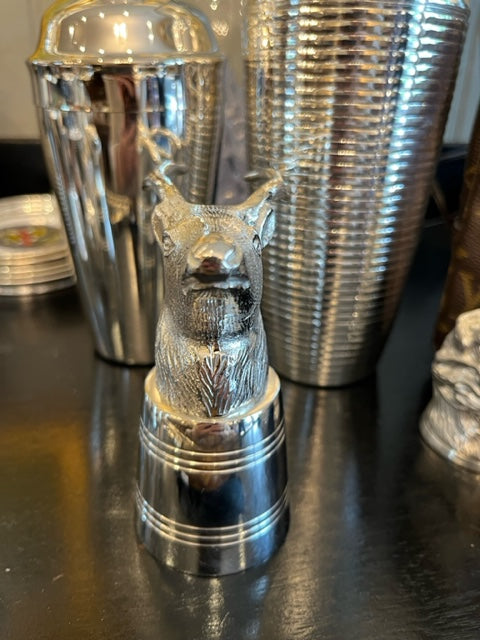 Stag stirrup cup