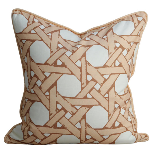 Cane Back Pillow - Raffia