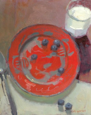 Red Dragon Plate with Berries