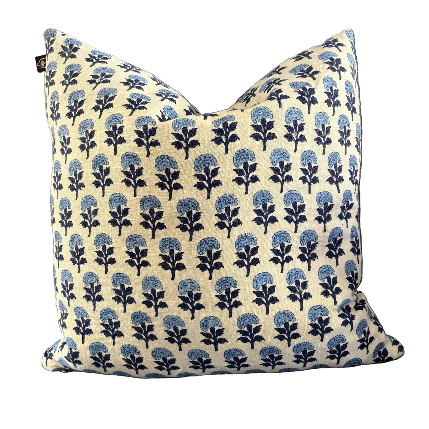 D Heart D Hand Blocked Pillow