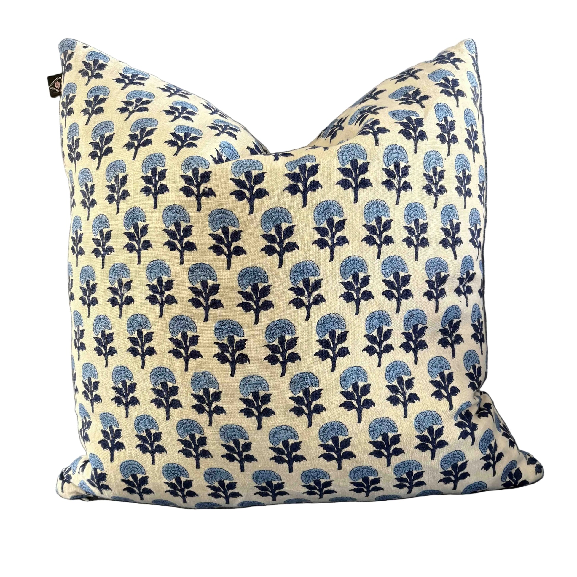 D Heart D Hand Blocked Pillow