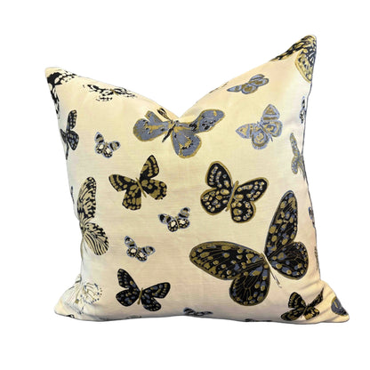 Quadrille Custom Butterfly Pillow 22"