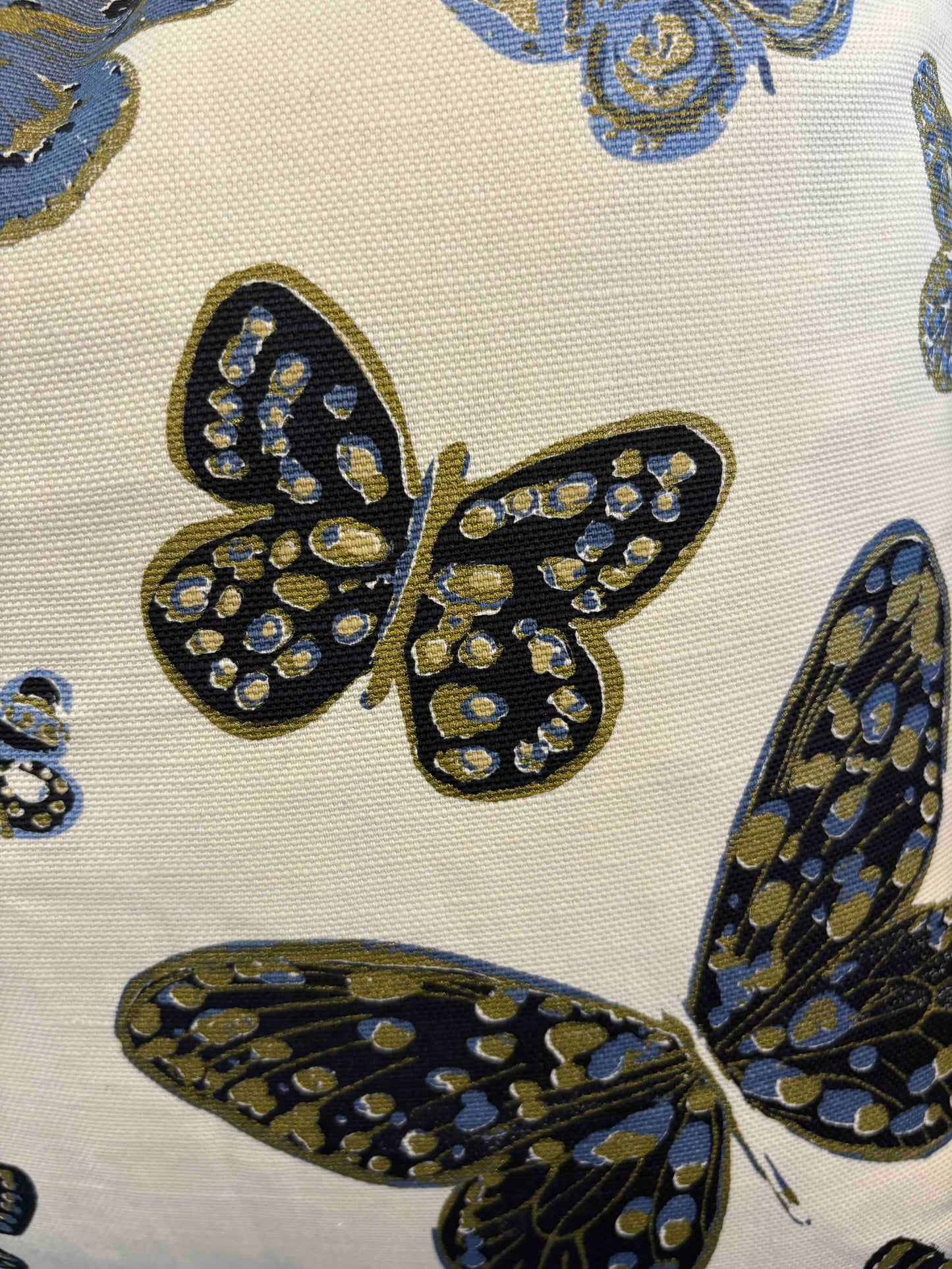 Quadrille Custom Butterfly Pillow 22"