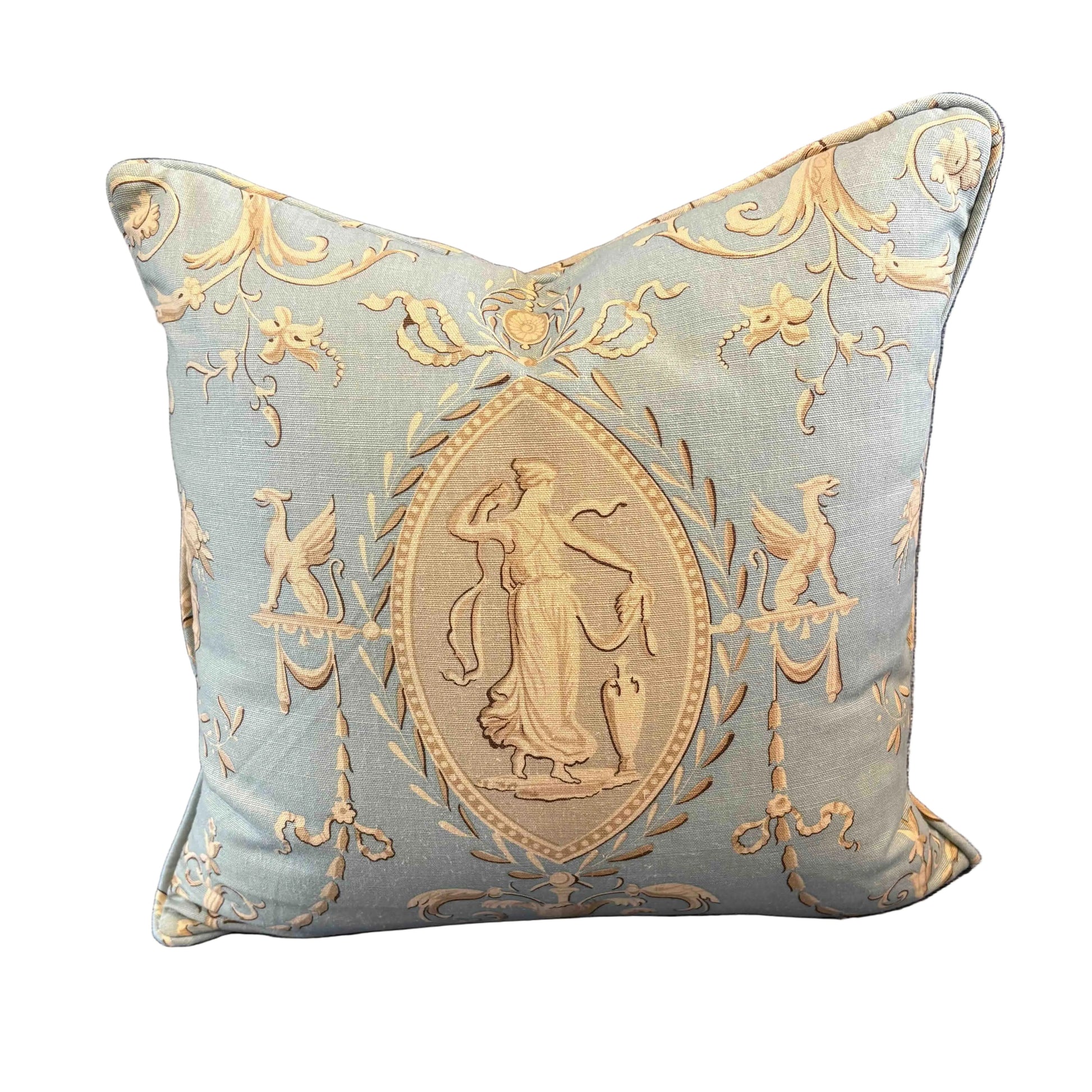 Quadrille Custom Wedgwood Pillow 22"
