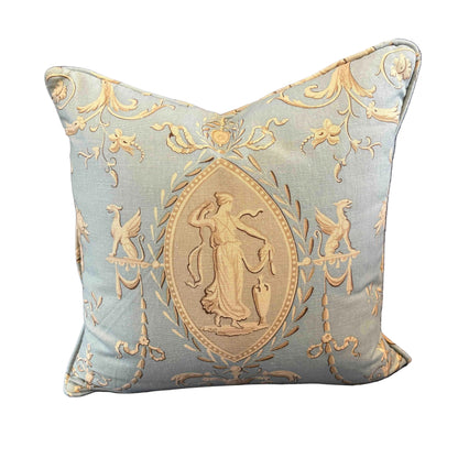 Quadrille Custom Wedgwood Pillow 22"