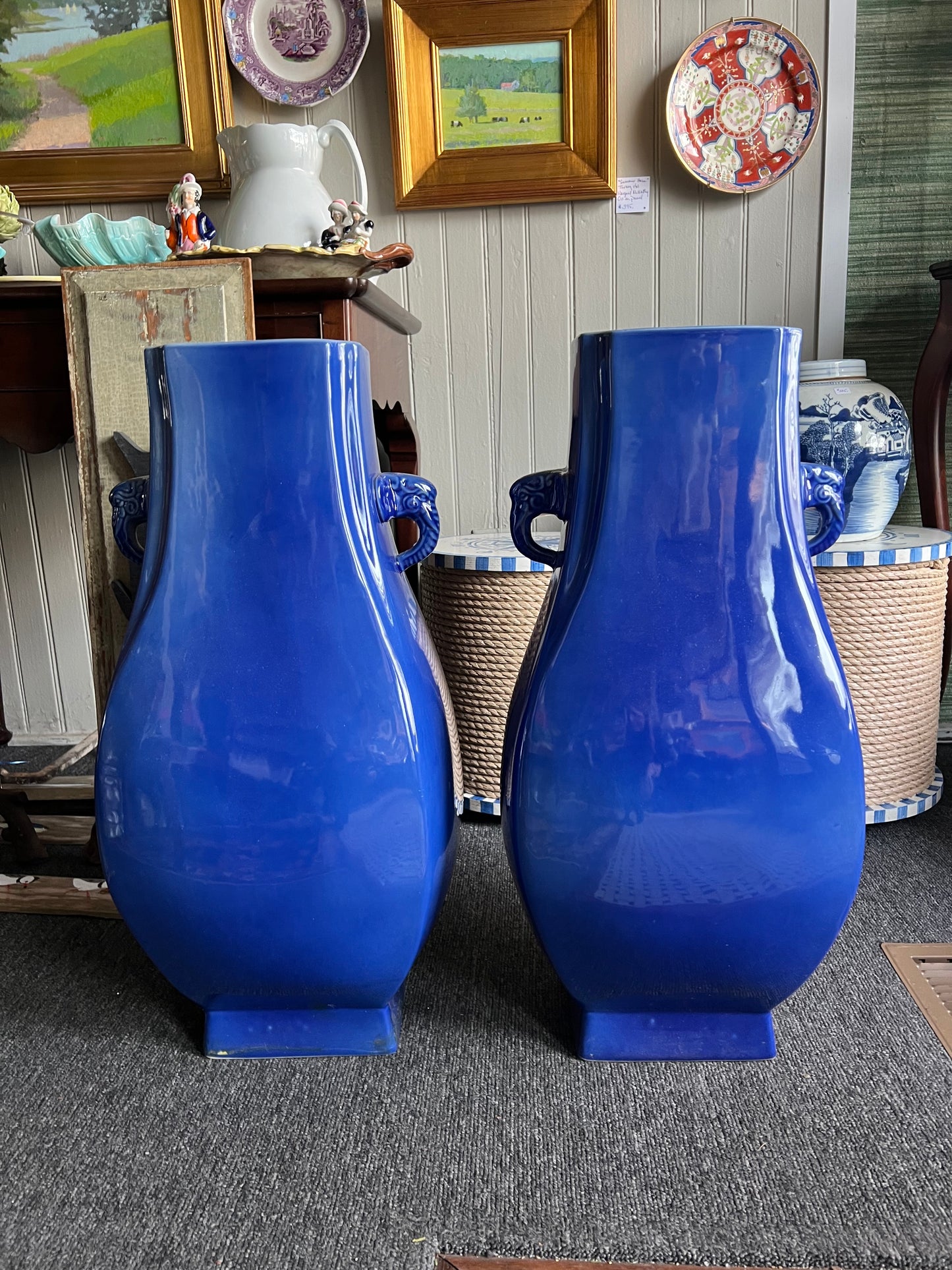 Large Chinese Palace Vases/Umbrella Stands