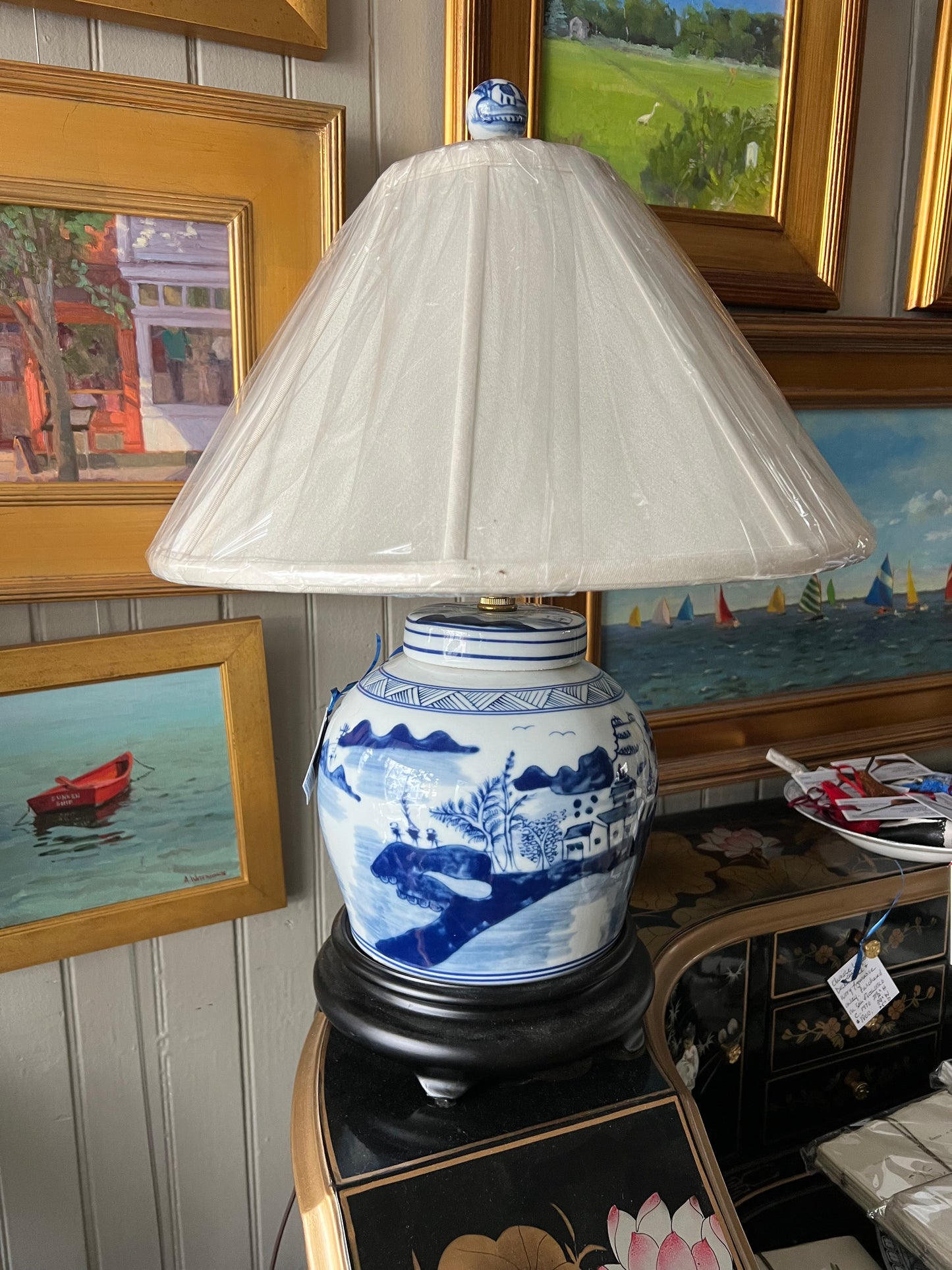 Blue & White Ginger jar lamp