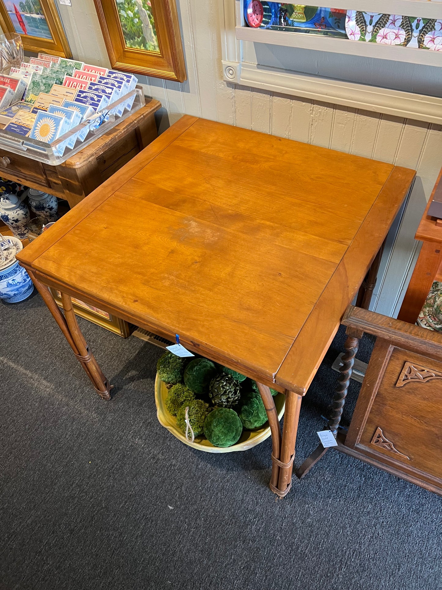 Haywood Wakefield Bamboo Style Extension Table