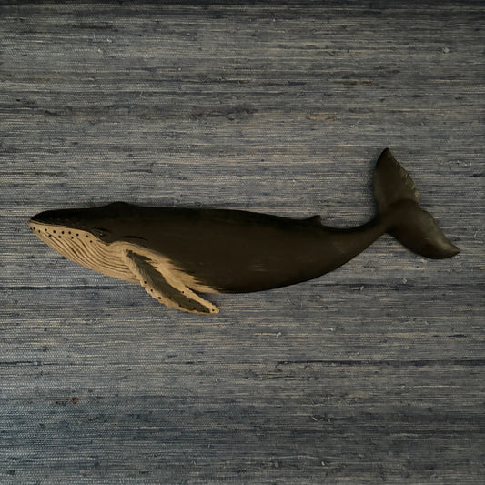 Hand Carved Wood Whale