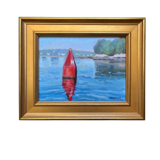 Red, Right, Return original oil by Christina Eckerson