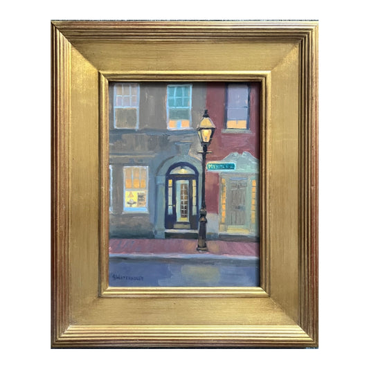 Myrtle Street Nocture, Original oil by A. Waterhouse