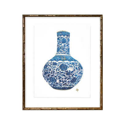 Chinoiserie Art Print: Qing Dynasty Vase by Davina Perl