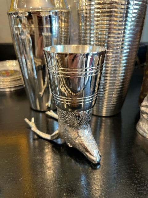 Stag stirrup cup
